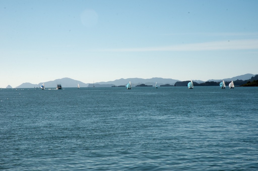 The course was set between the Black Rocks and The Brothers Islands. - NZ 470 Nationals &copy; Christine Hansen